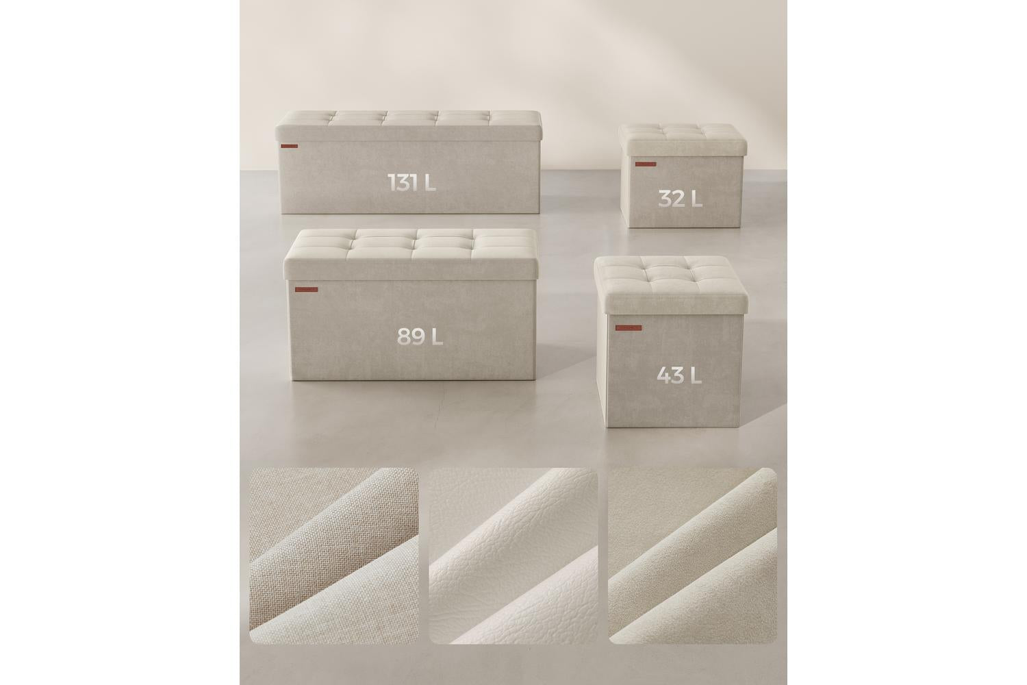 Storage Ottoman | Storage Box | Velvet | 38 X 38 X 38 Cm-5