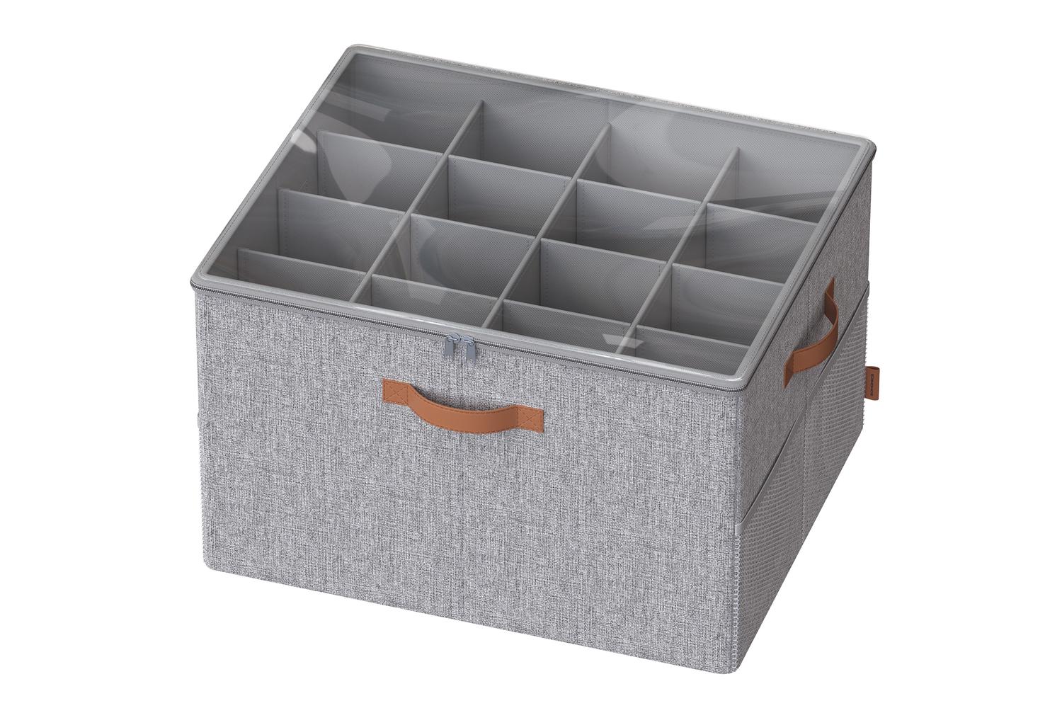 Shoe Organizer | Shoe Storage Box | Fabric And Pvc | 54 X 43 X 32.5 Cm