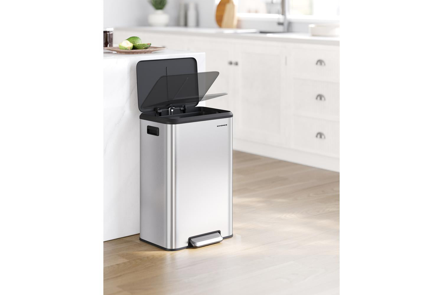 Trach Can | Rubbish Bin | Stainless Steel | 10.5 Gallon-2