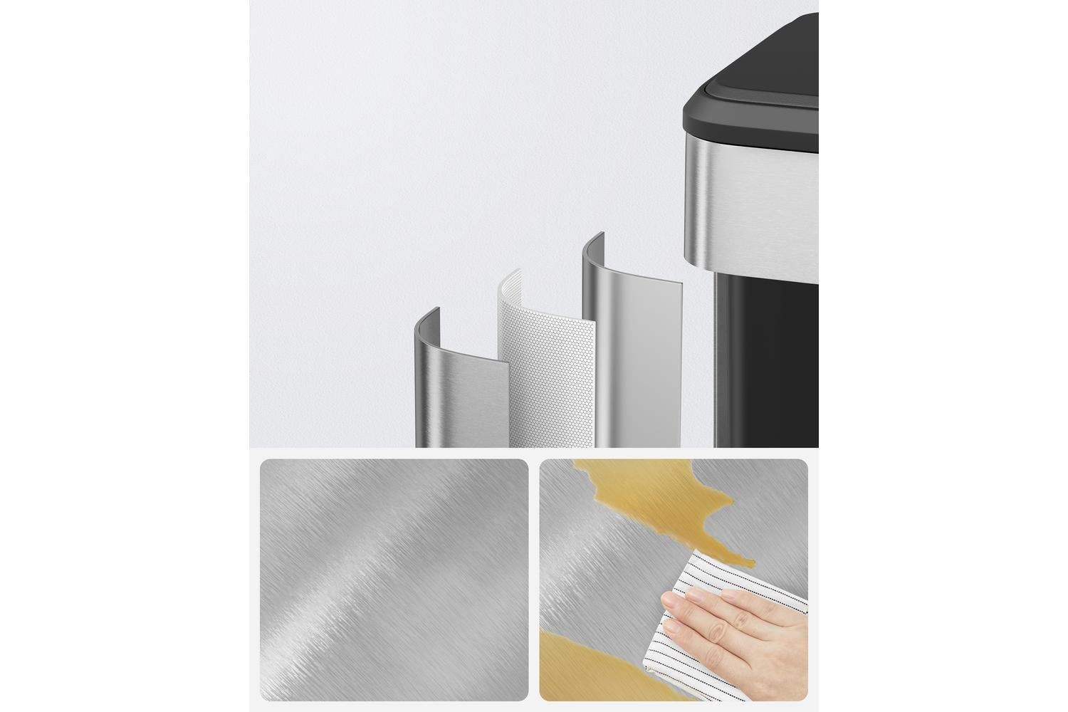 Trach Can | Rubbish Bin | Stainless Steel | 10.5 Gallon-5