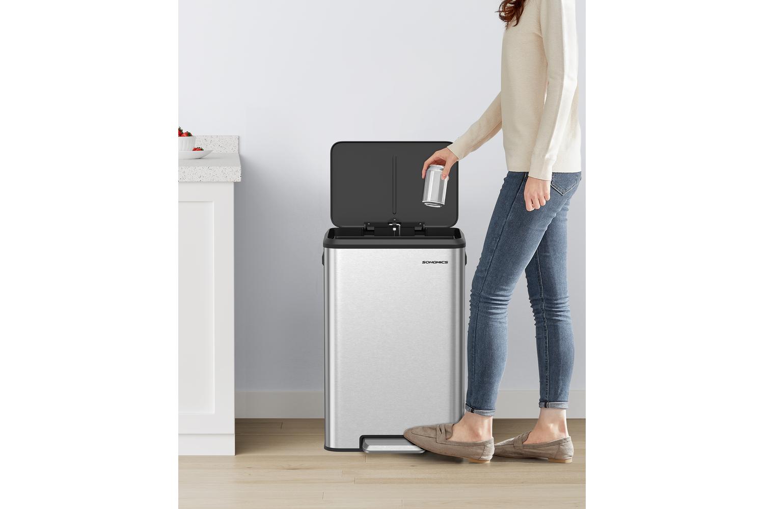 Trach Can | Rubbish Bin | Stainless Steel | 10.5 Gallon-7
