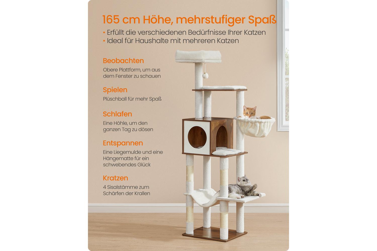 Cat Tree | Cat Tree | Particle Board And Sisal | 165 Cm-2
