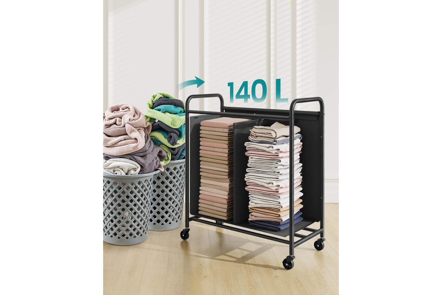 Songmics Laundry Sorter | Laundry Basket | Oxford Fabric | 140 Litre-2