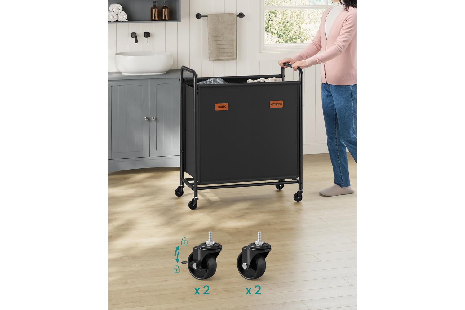 Songmics Laundry Sorter | Laundry Basket | Oxford Fabric | 140 Litre-3