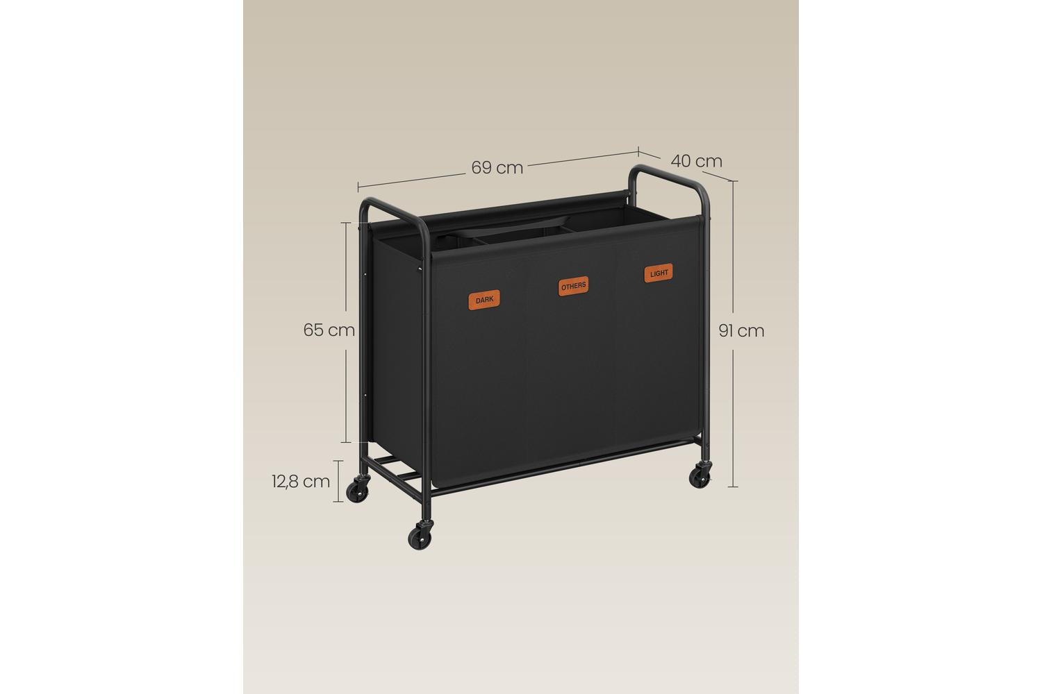 Laundry Sorter | Laundry Organiser | Oxford Fabric | 170l-5