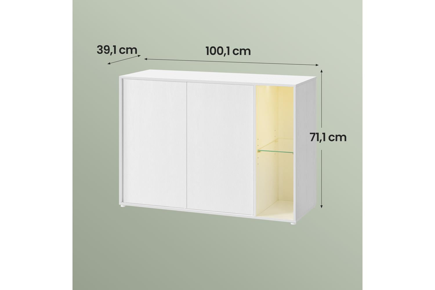 Storage Cabinet | Storage Cabinet | Wood And Glass | Medium-2