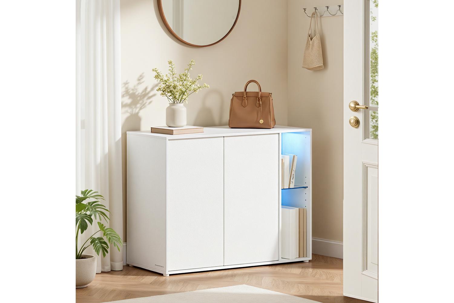 Storage Cabinet | Storage Cabinet | Wood And Glass | Medium-3