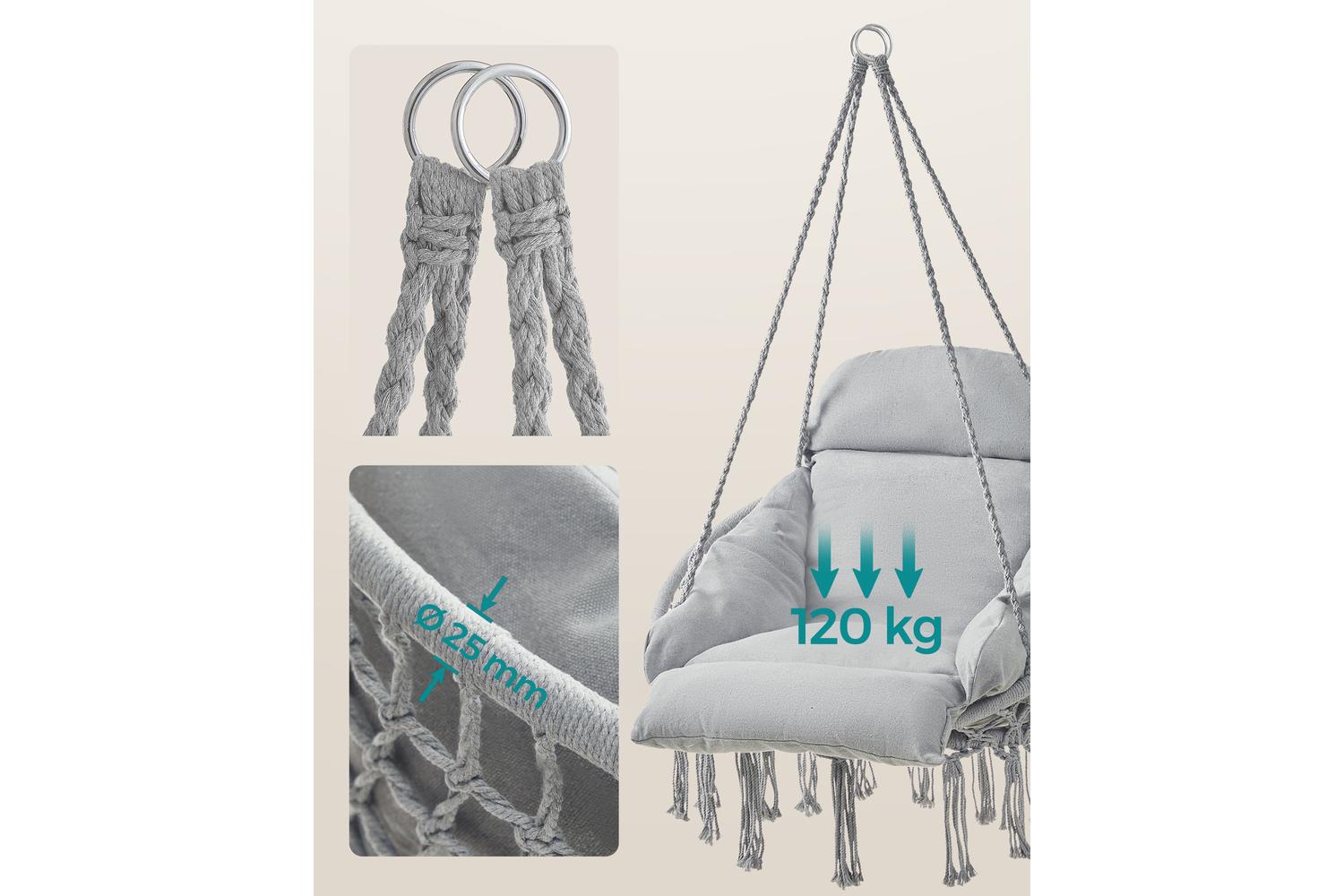 Hammock Chair | Hanging Chair | Cotton Blend | Standard Size-2