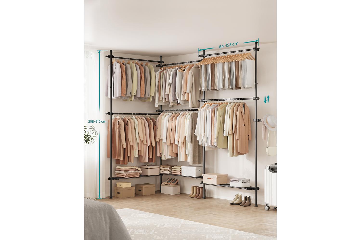 Garment Rack | Clothes Storage | Steel | Adjustable Size-2