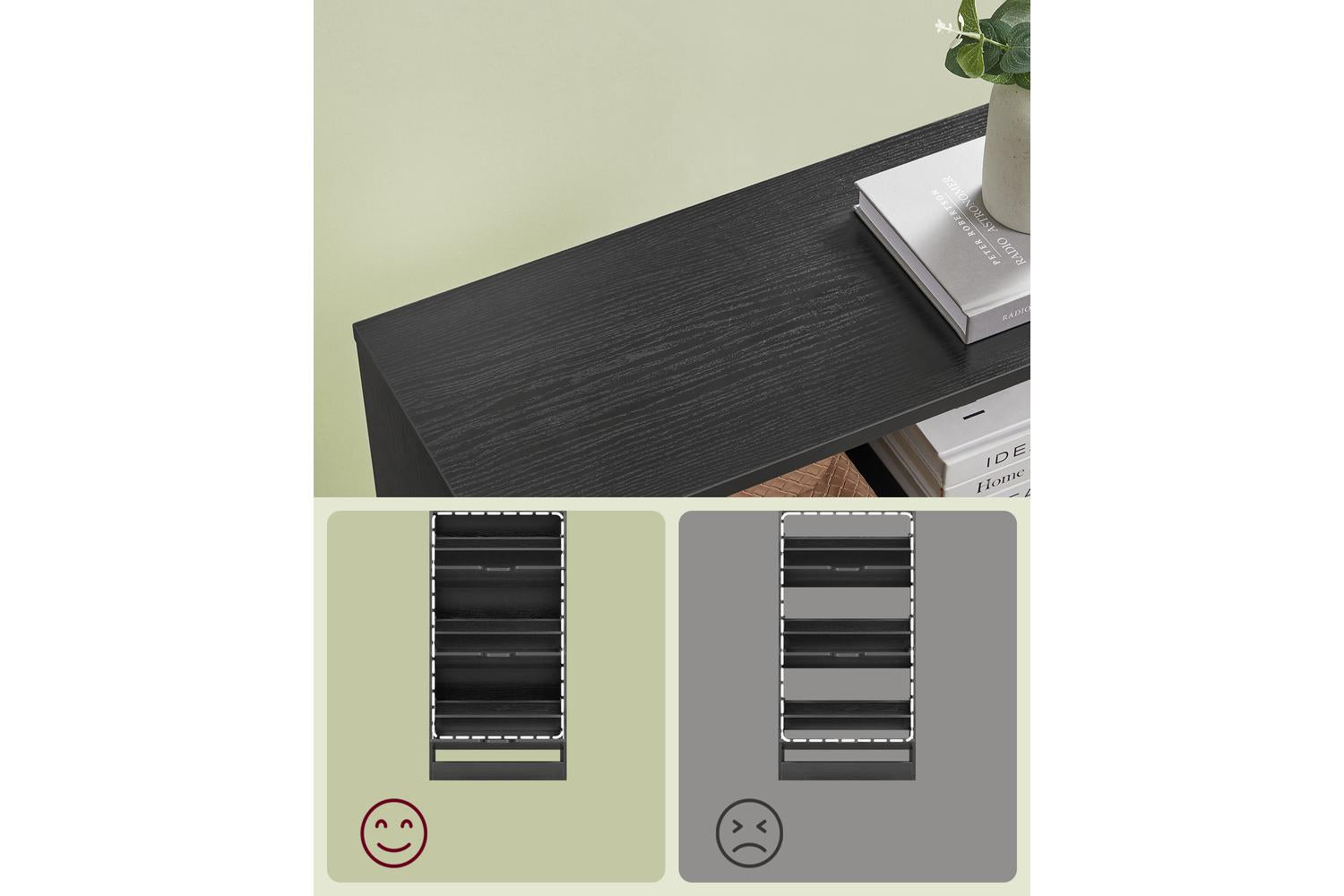 Shoe Cabinet | Shoe Storage Cabinet | Particleboard | 24 X 60 X 139 Cm-4