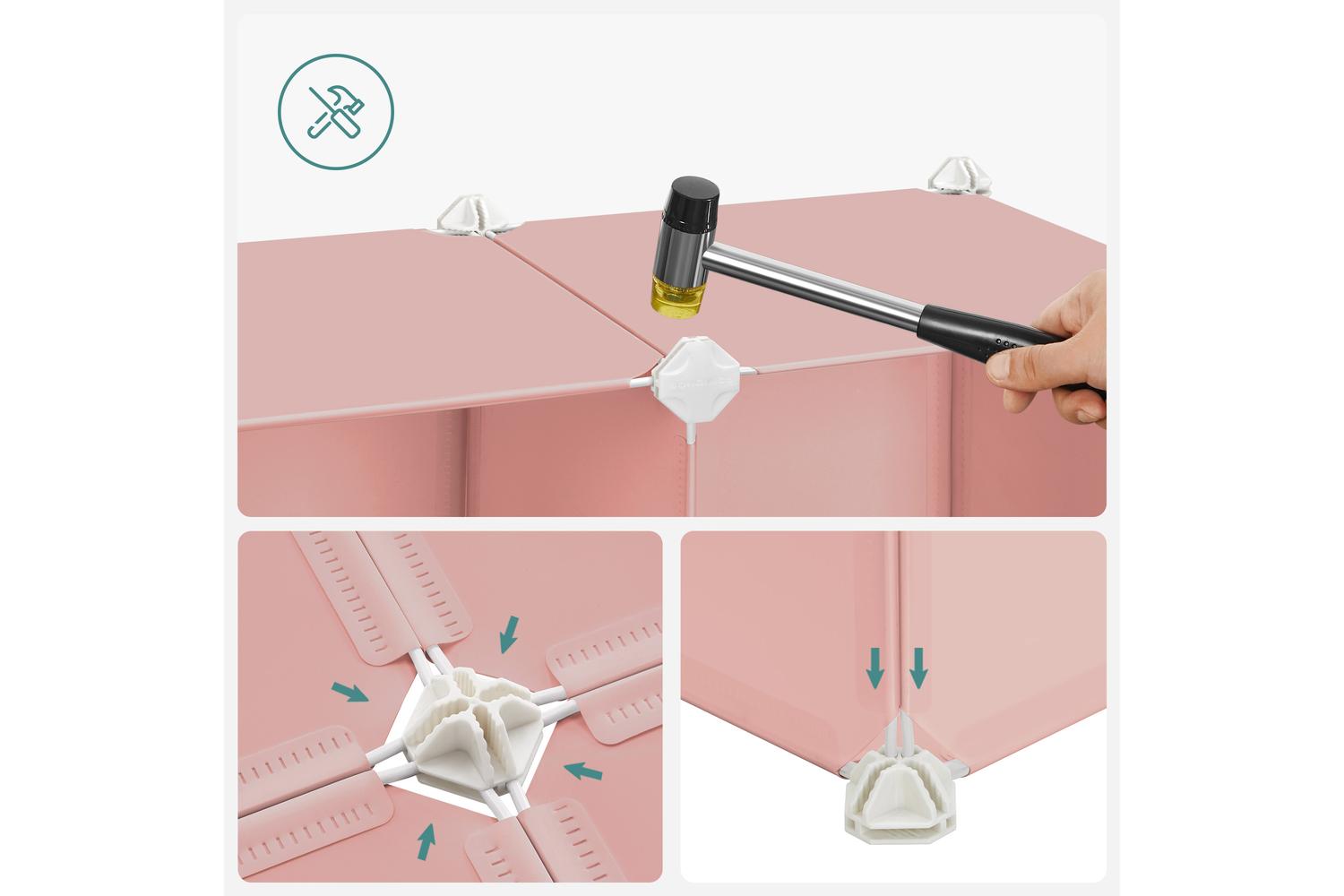 Plastic Cube Storage | Modular Shelving Unit | Plastic | 30 X 30 X 30 Cm-4