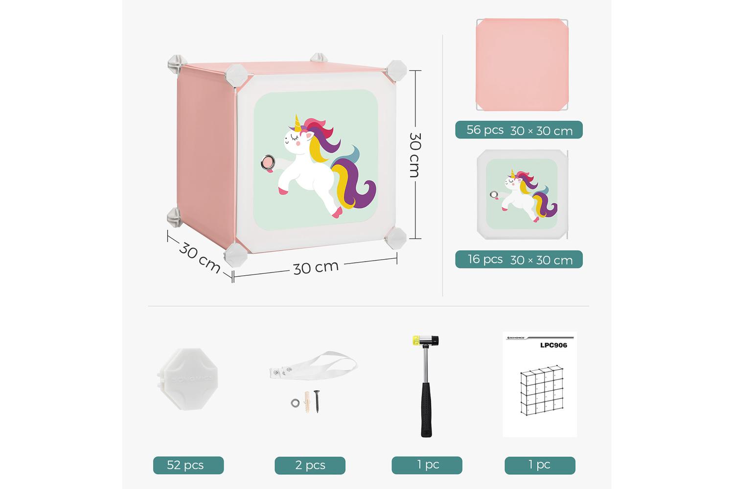 Plastic Cube Storage | Modular Shelving Unit | Plastic | 30 X 30 X 30 Cm-7
