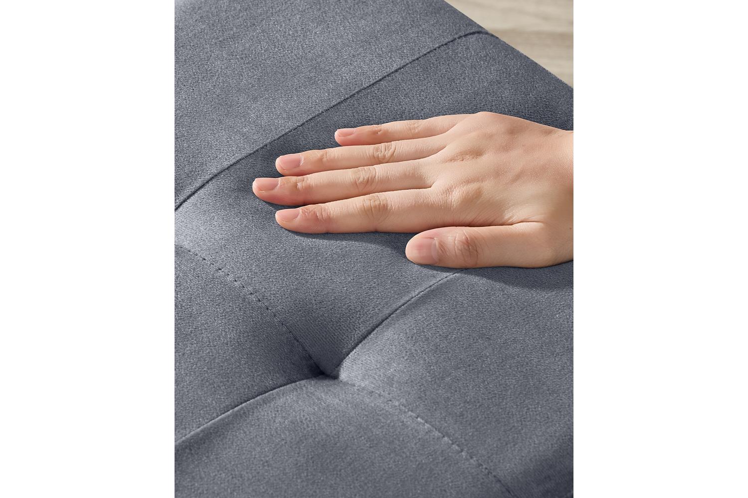 Songmics Ottoman | Velvet Storage Footstool | 37l Capacity | 38 X 38 X 40cm-3
