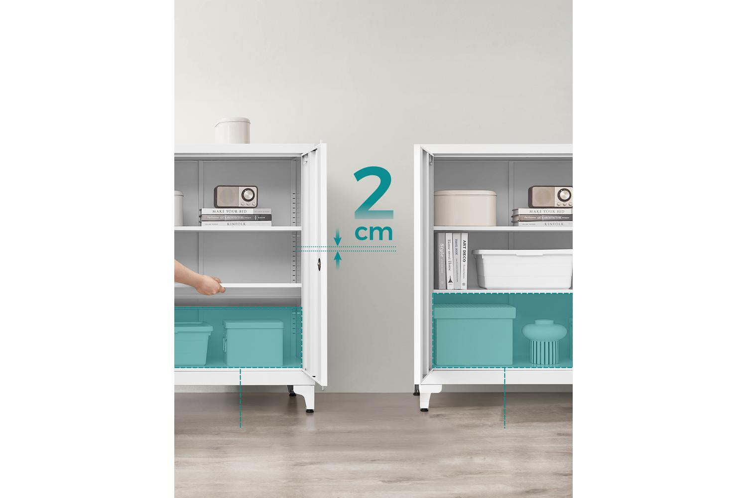 File Cabinet | Storage Cabinet | Steel | 40 X 80 X 90 Cm-3