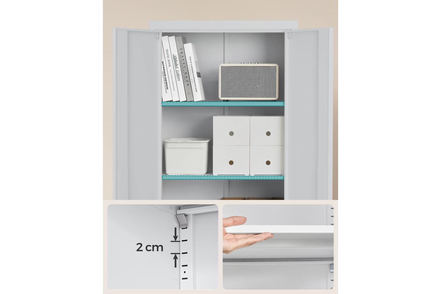 Songmics File Cabinet | Metal Storage Cabinet | Powder-coated Steel | 180 Cm-3