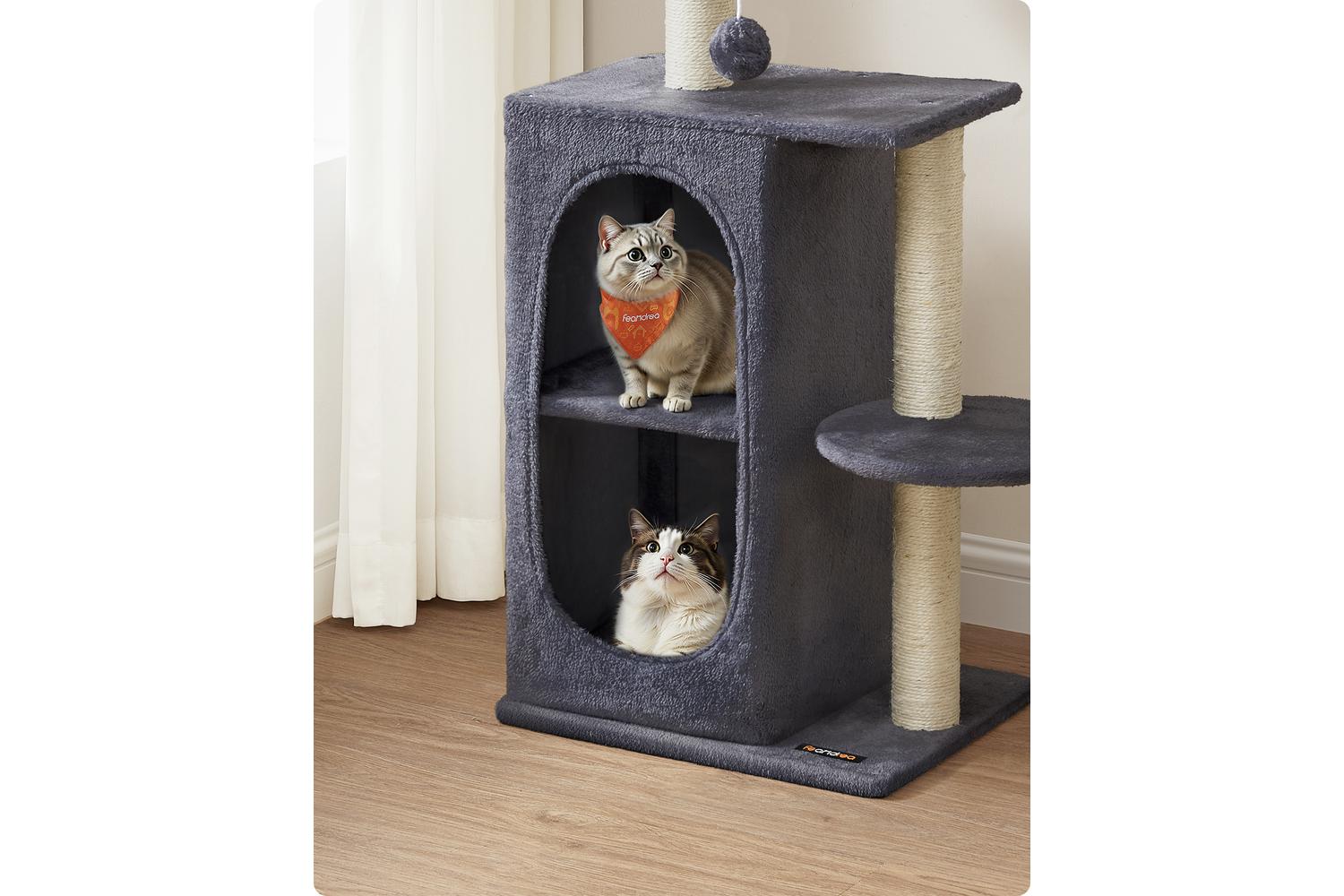 Cat Tree | Cat Furniture | Plush, Particle Board, Sisal | 101 Cm-2