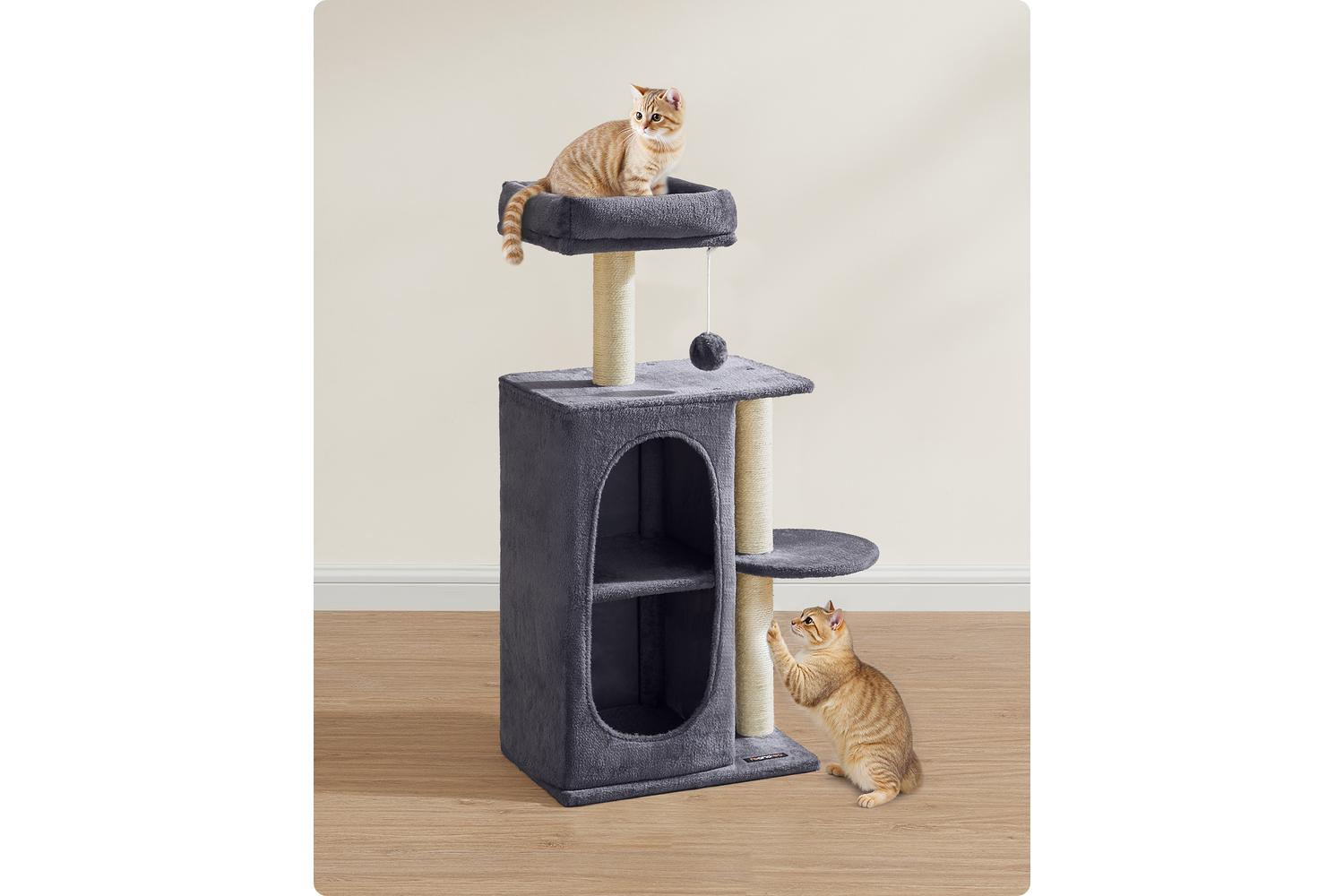 Cat Tree | Cat Furniture | Plush, Particle Board, Sisal | 101 Cm-3