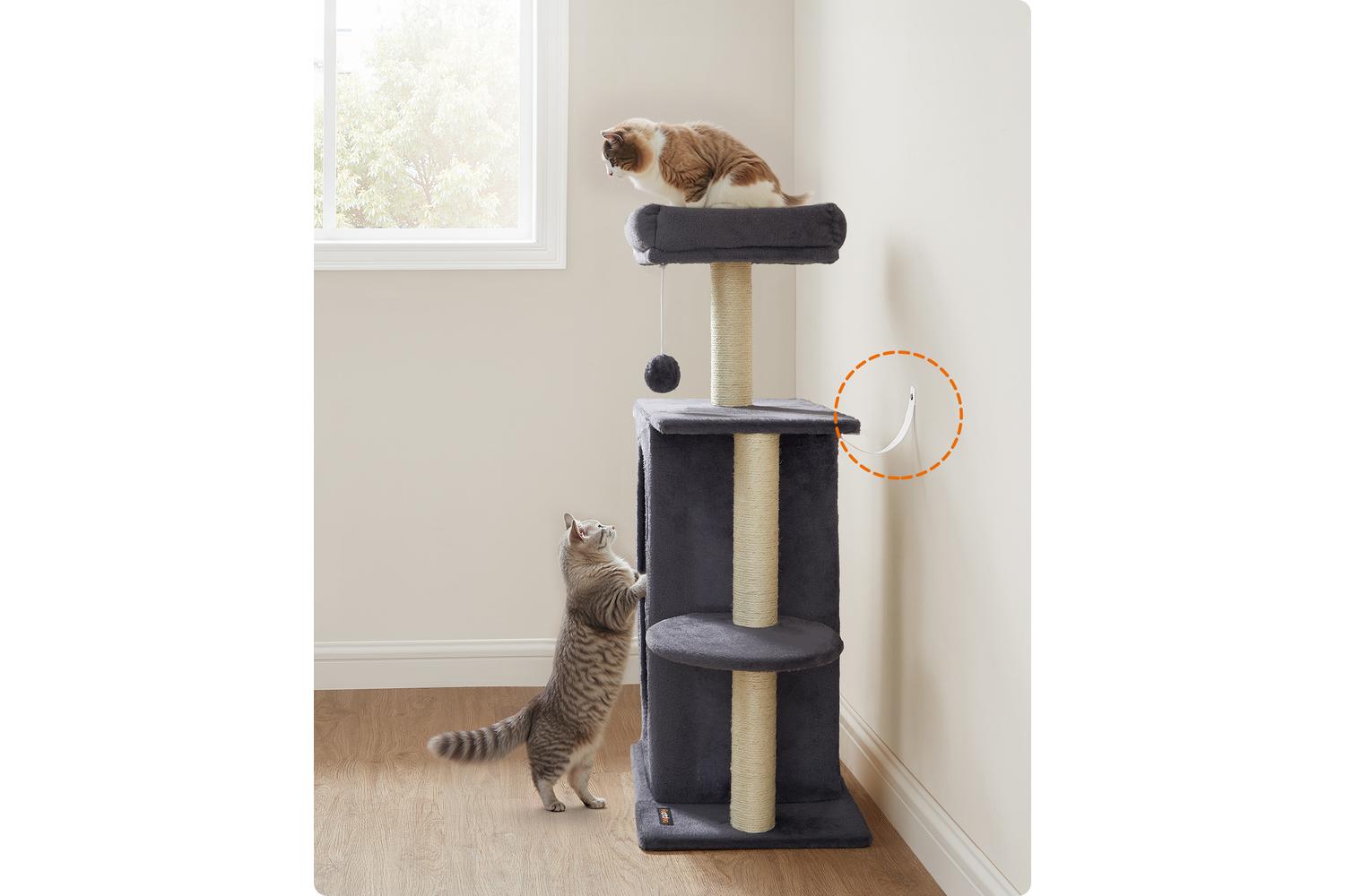 Cat Tree | Cat Furniture | Plush, Particle Board, Sisal | 101 Cm-4