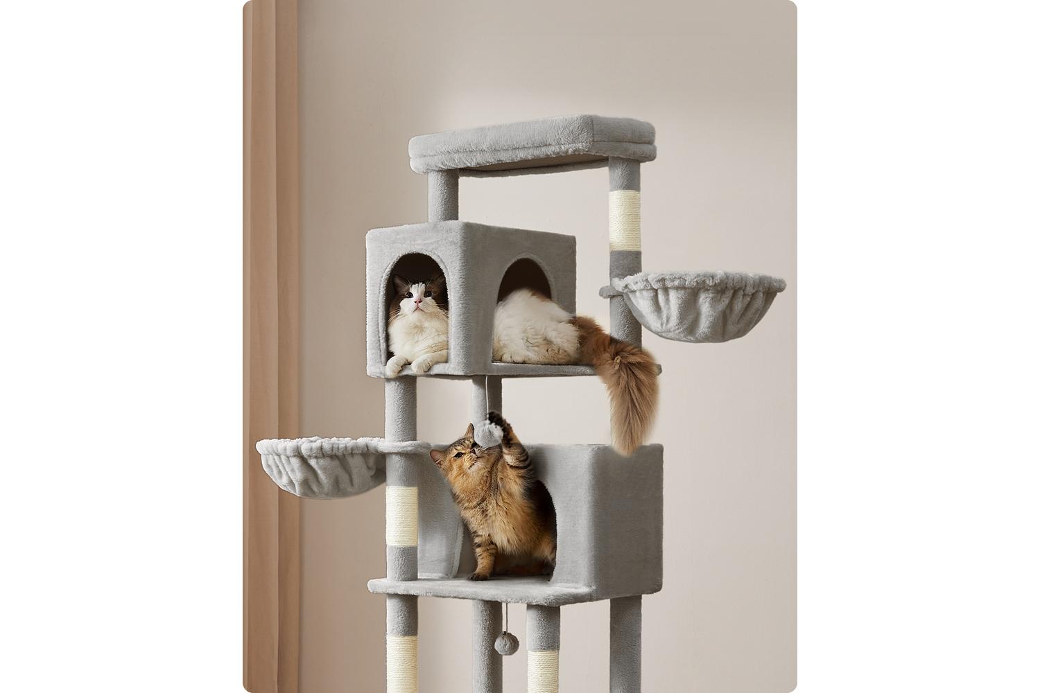 Cat Tree | Cat Tower | Plush & Sisal | 190.7 Cm-3