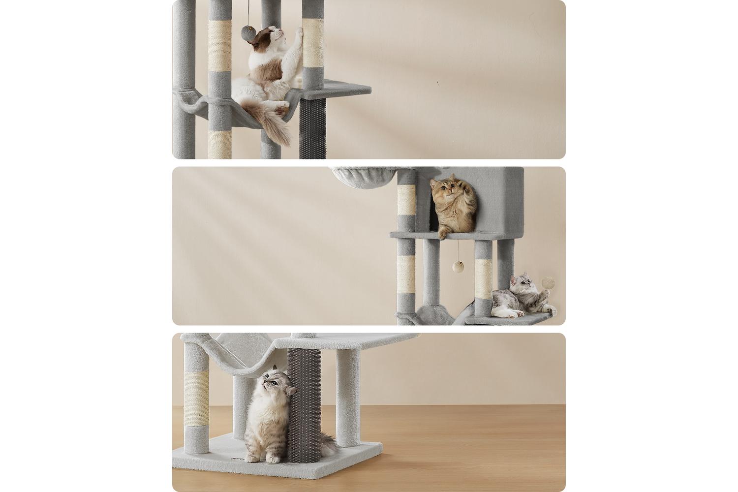 Cat Tree | Cat Tower | Plush & Sisal | 190.7 Cm-4