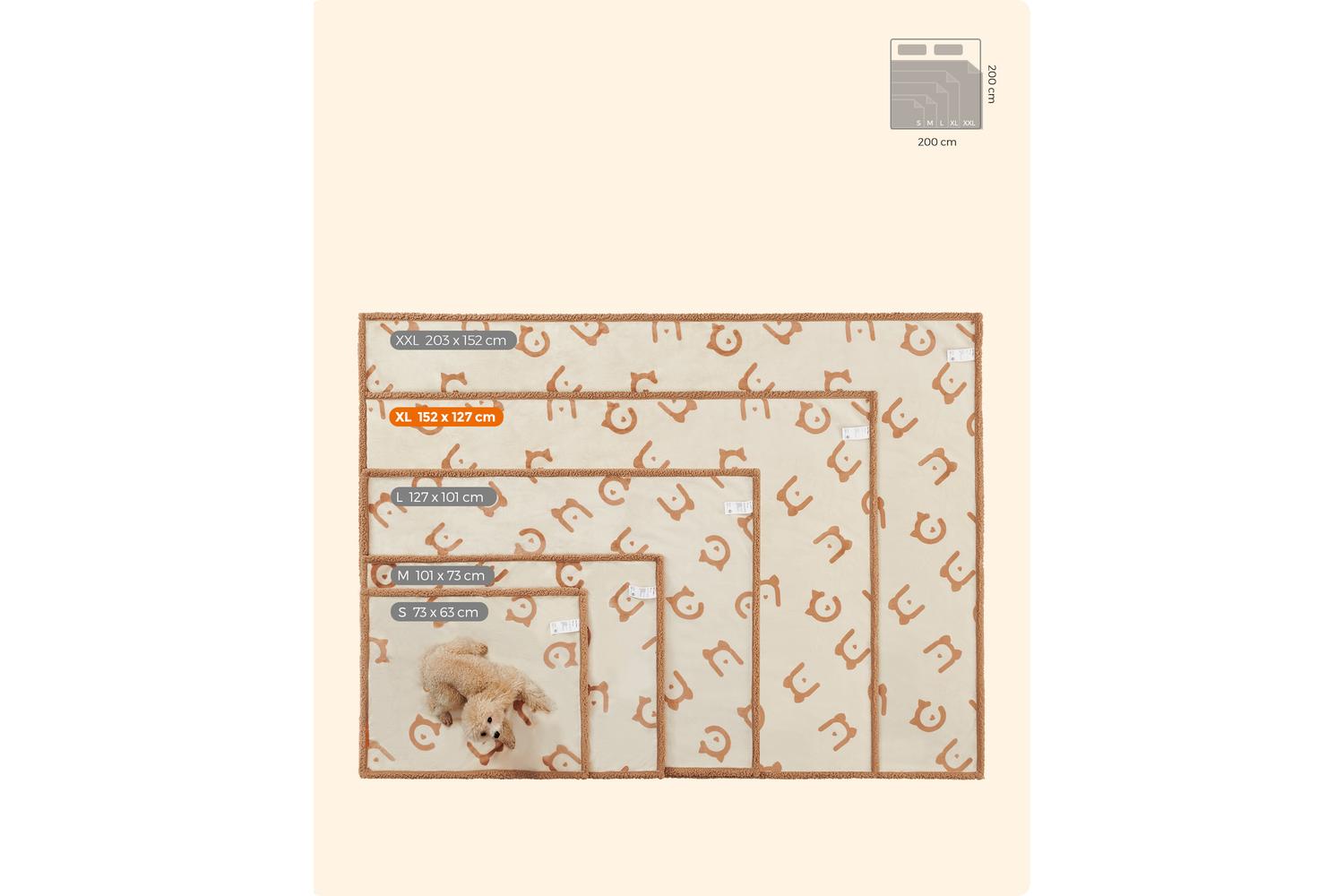 Waterproof Blanket For Dogs | Pet Blanket | Sheepskin And Flannel | Medium-6