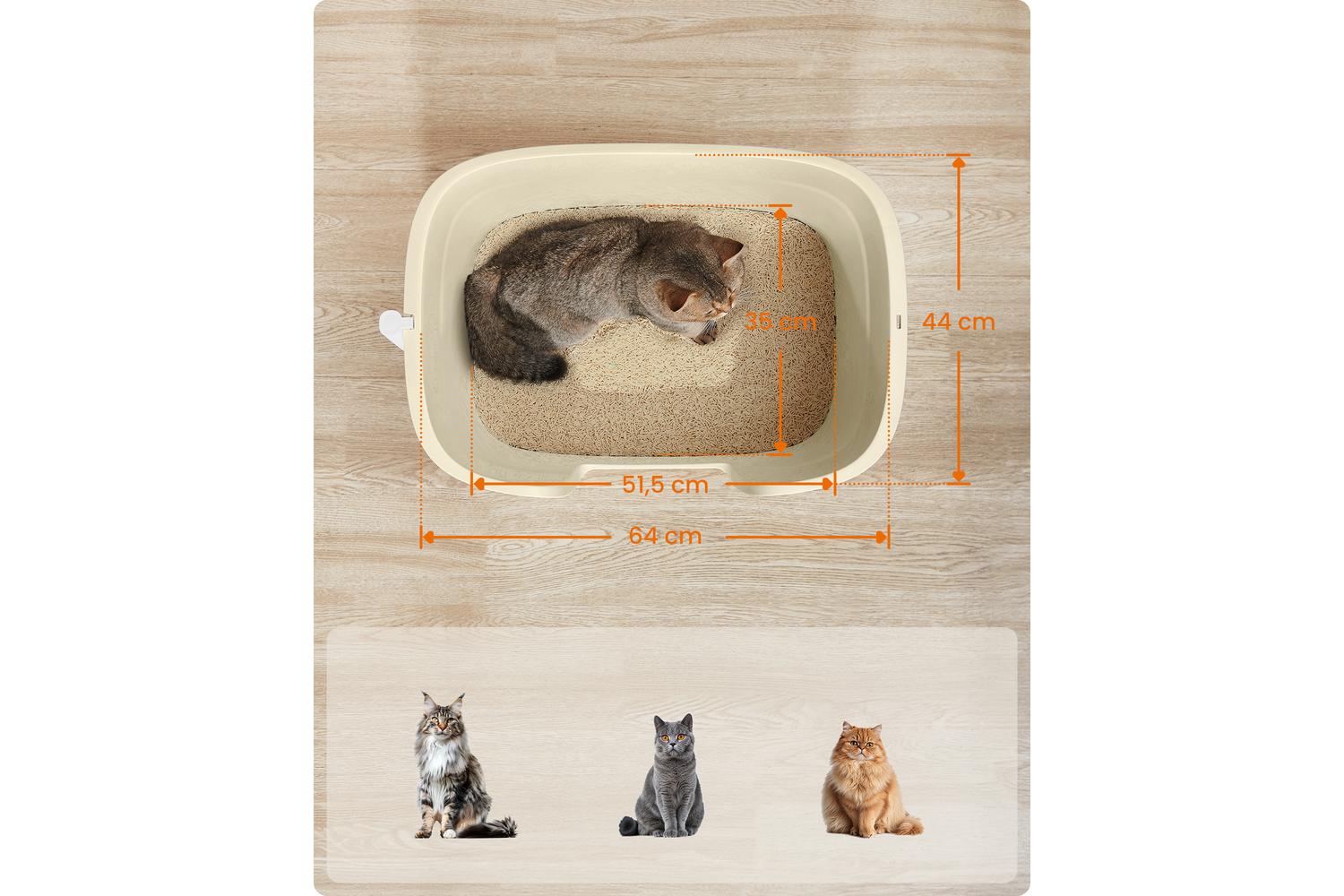 Cat Litter Box Ppt003k02 | Cat Litter Box | Plastic | Extra Large-2