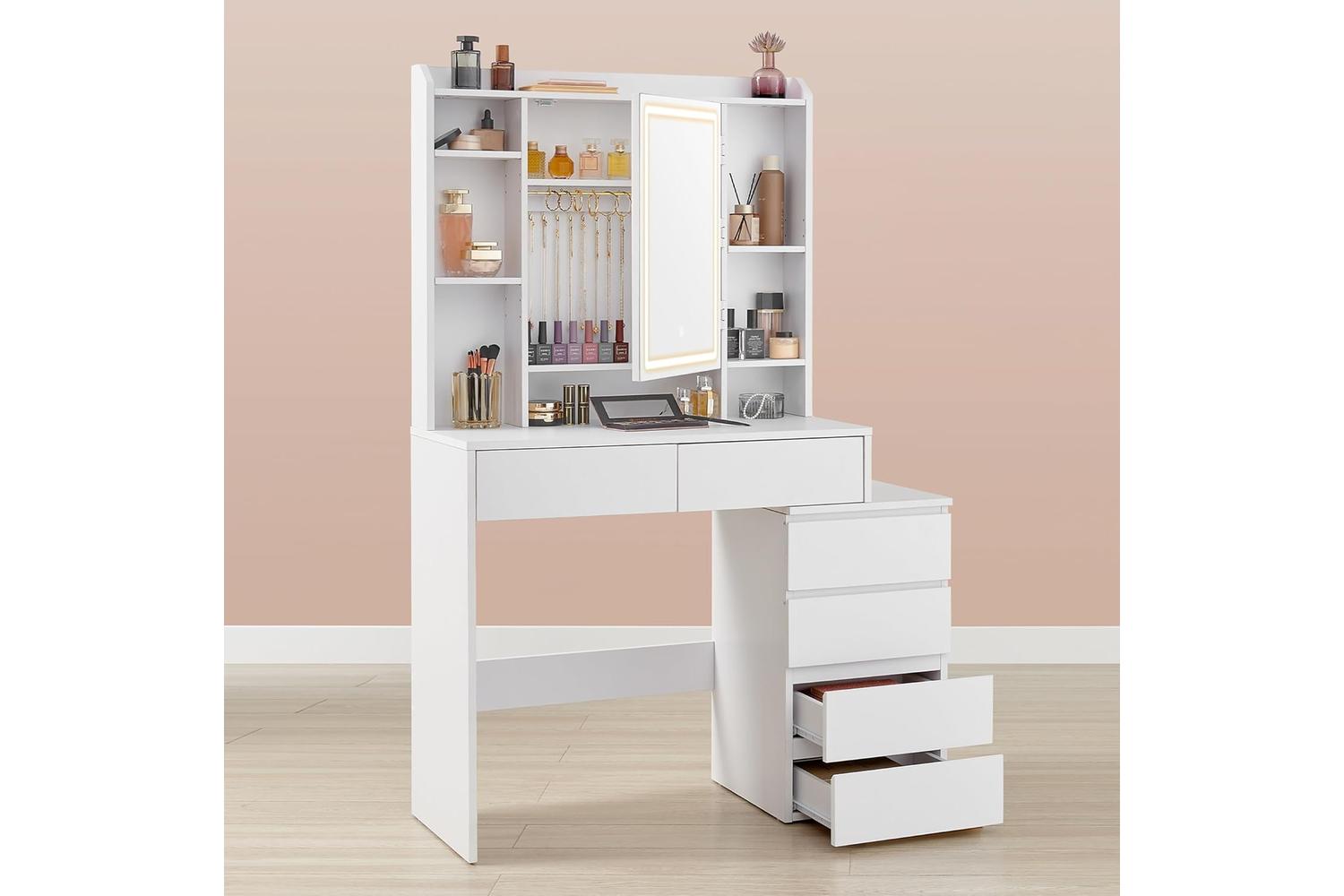 Vanity Table | Vanity Table | Wood Chipboard | 97.5cm Wide-2