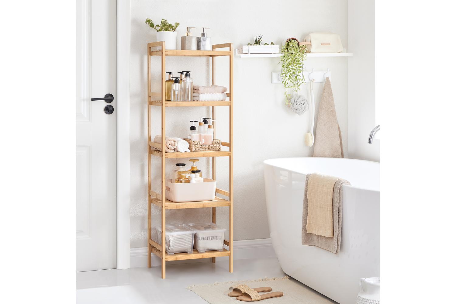 Bamboo Shelf | Storage Shelf | Bamboo | Five Tier-2