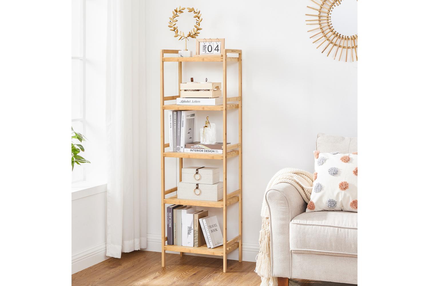 Bamboo Shelf | Storage Shelf | Bamboo | Five Tier-3