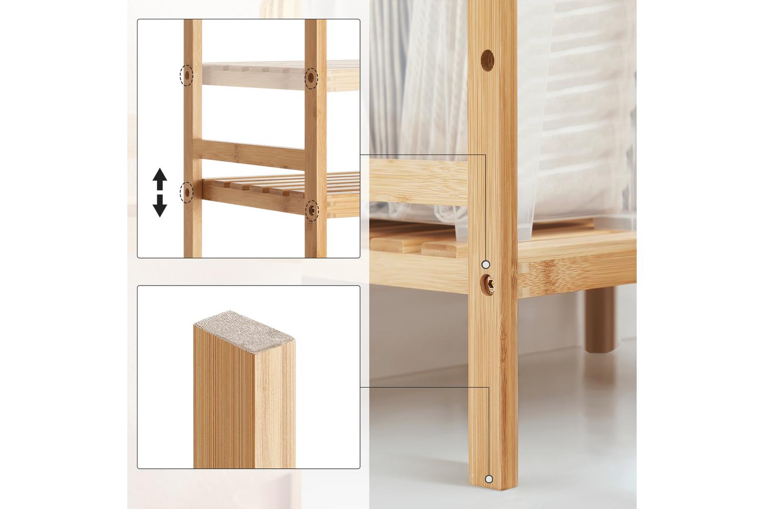 Bamboo Shelf | Storage Shelf | Bamboo | Five Tier-6