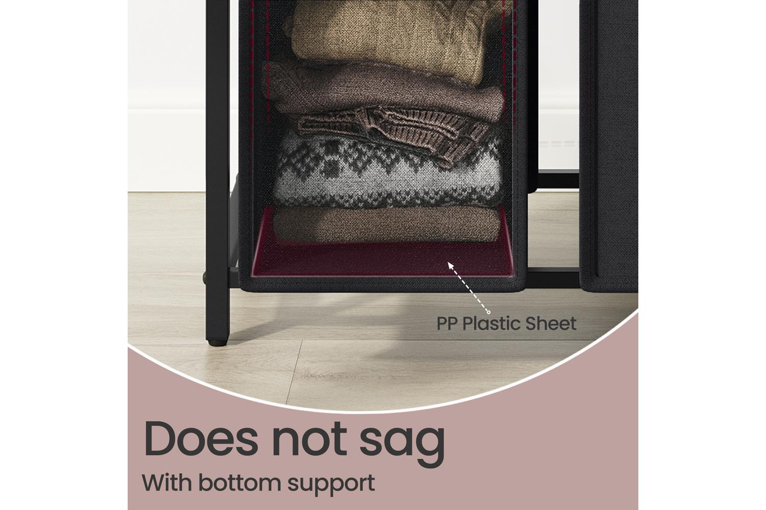 Laundry Basket | Laundry & Clothing Care | Mdf & Steel | 92.5 X 33 X 72 Cm-3