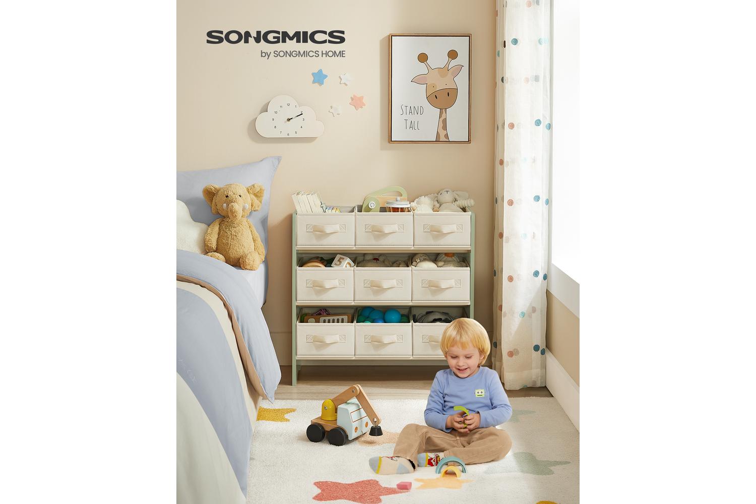 Toy Storage Shelf | Toy Storage Shelf | Chipboard | 9 Boxes-2