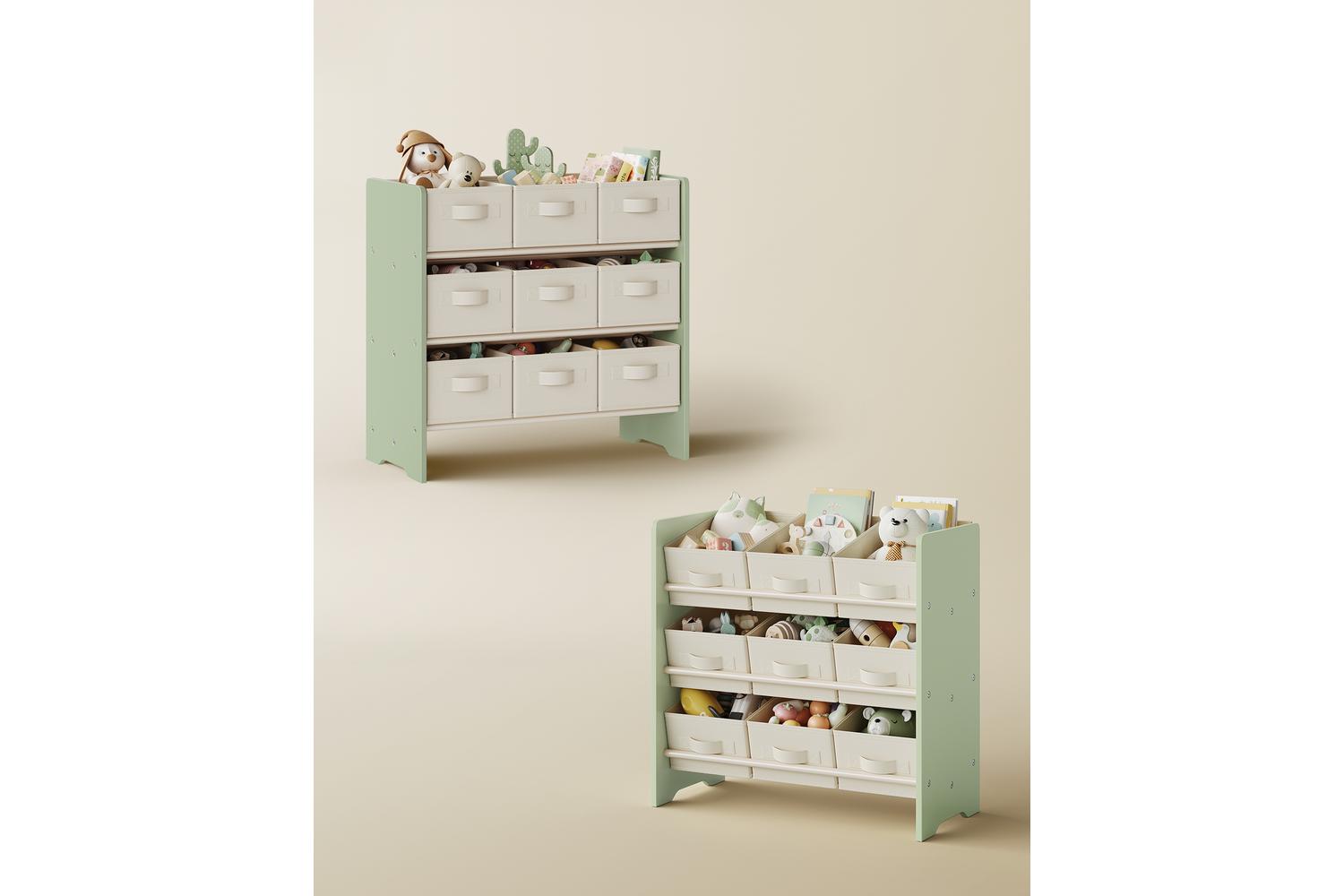 Toy Storage Shelf | Toy Storage Shelf | Chipboard | 9 Boxes-5