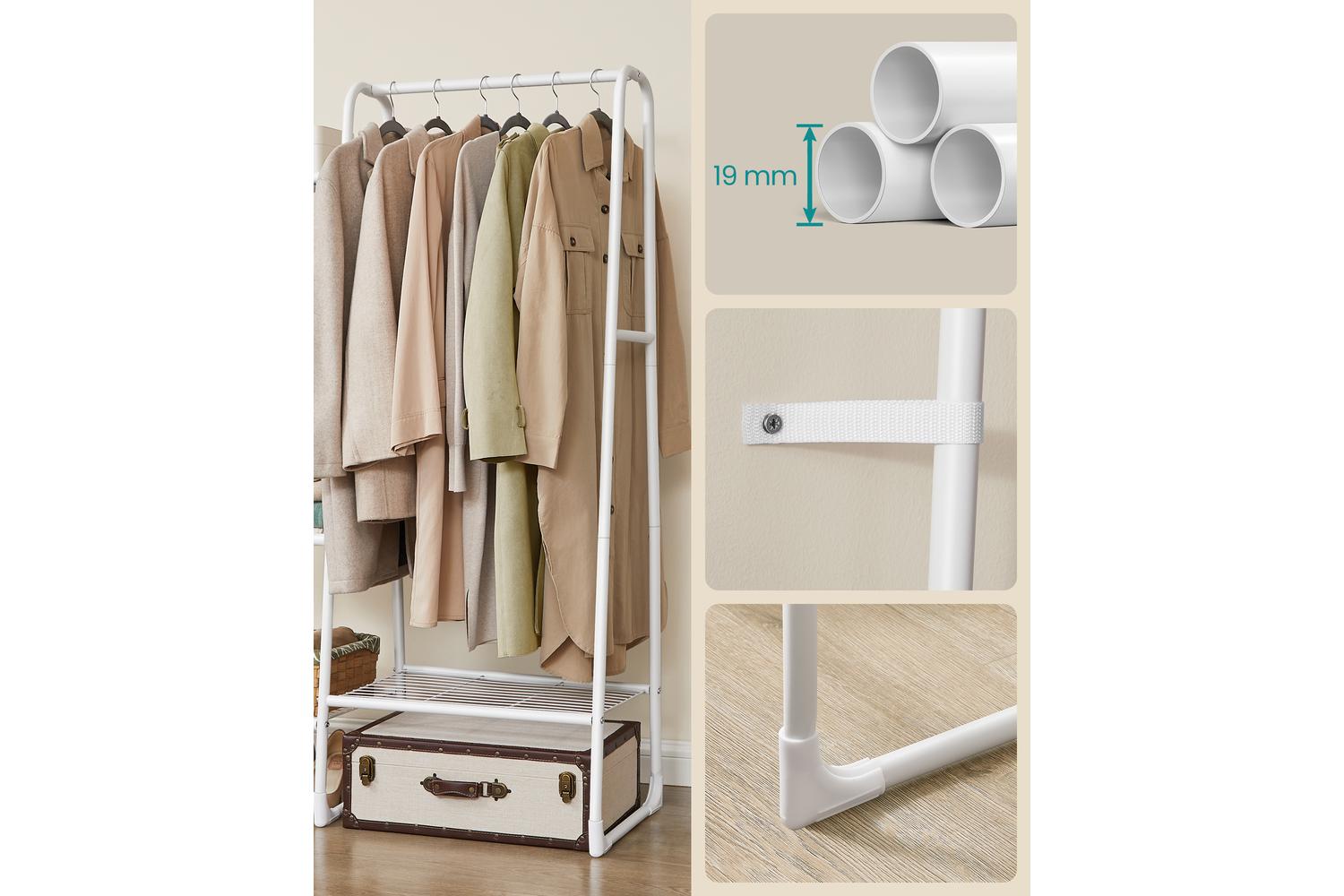 Garment Rack | Clothes Storage | Steel | 40 X 101.7 X 153.3 Cm-3