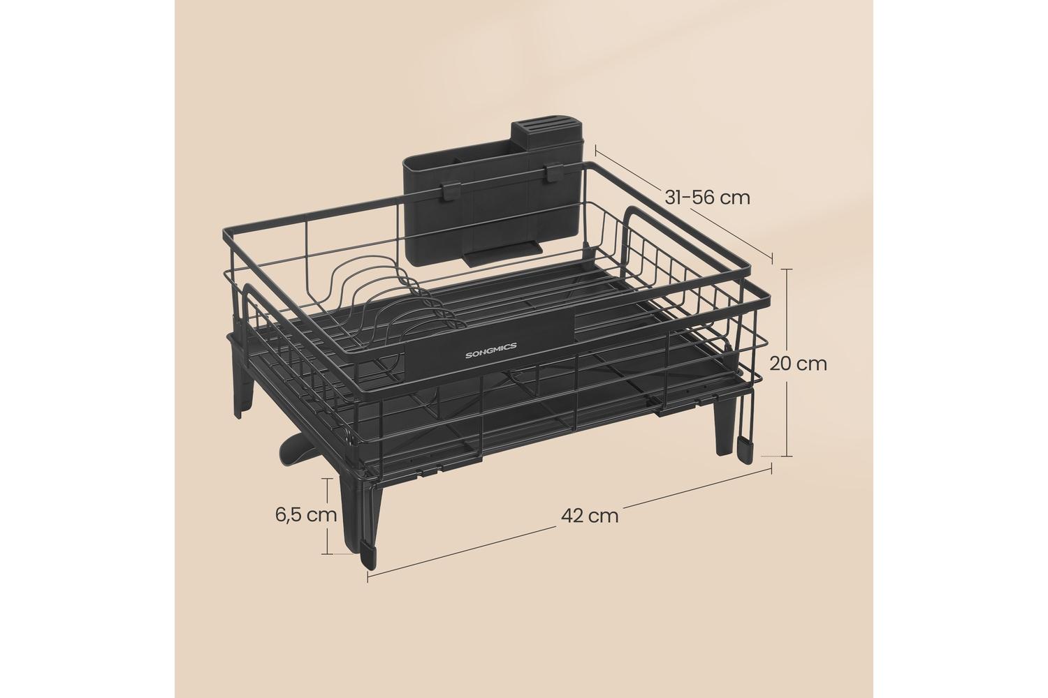 Songmics Dish Rack | Over Sink | Steel | Expandable-2