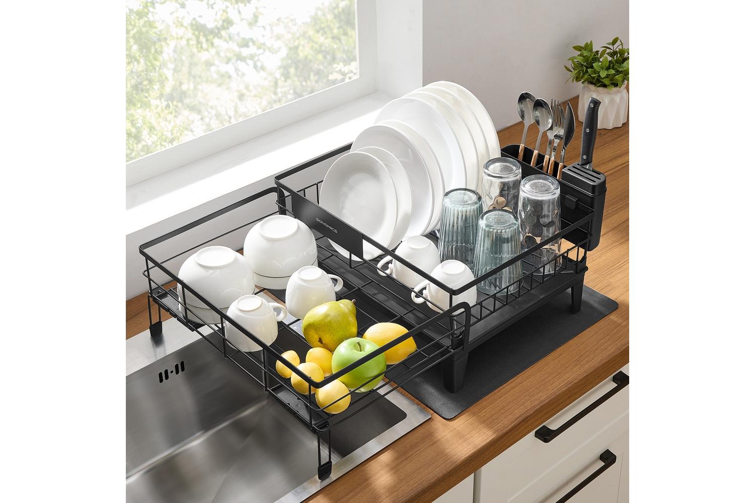 Songmics Dish Rack | Over Sink | Steel | Expandable-4