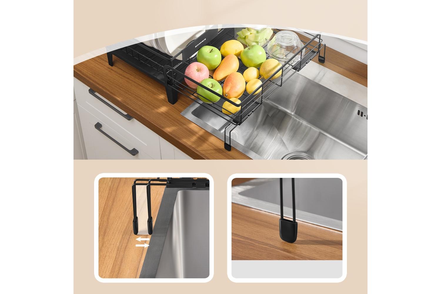Songmics Dish Rack | Over Sink | Steel | Expandable-5