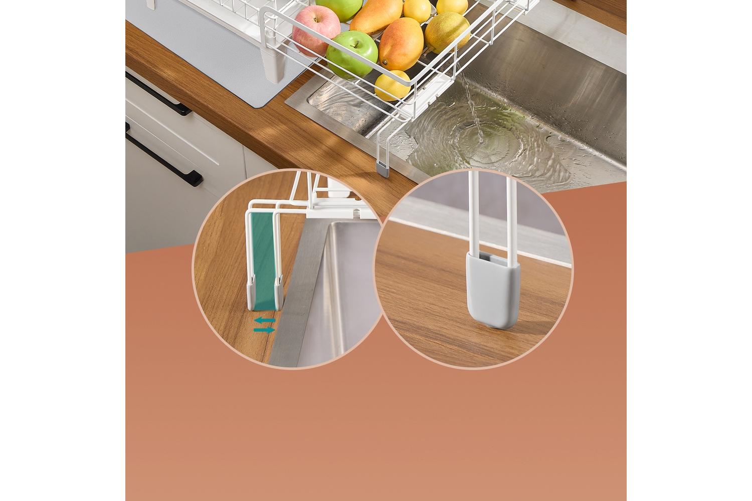 Songmics Dish Rack | Steel And Plastic | Adjustable Size-6