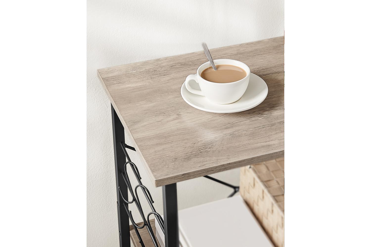 Kitchen Shelves | Kitchen Storage Shelf | Particle Board And Steel | 3-tier-4