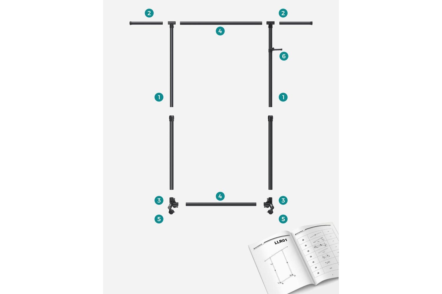 Songmics Coat Rack | Steel | Adjustable Size-7