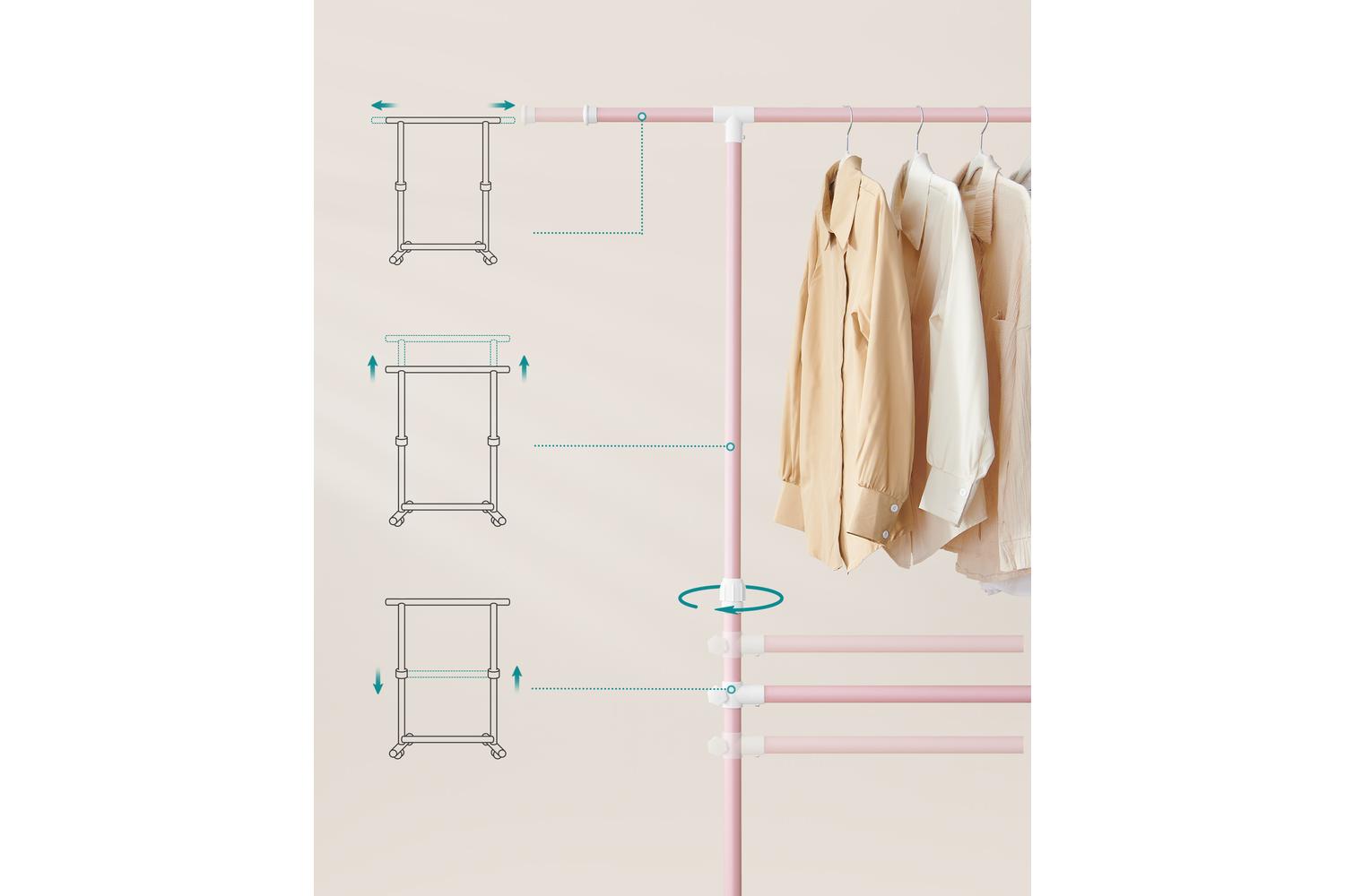 Coat Rack | Clothes Storage | Steel | Adjustable-2