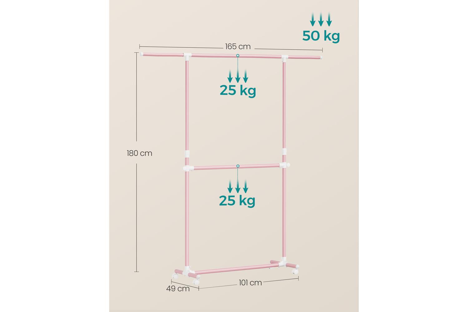 Coat Rack | Clothes Storage | Steel | Adjustable-4