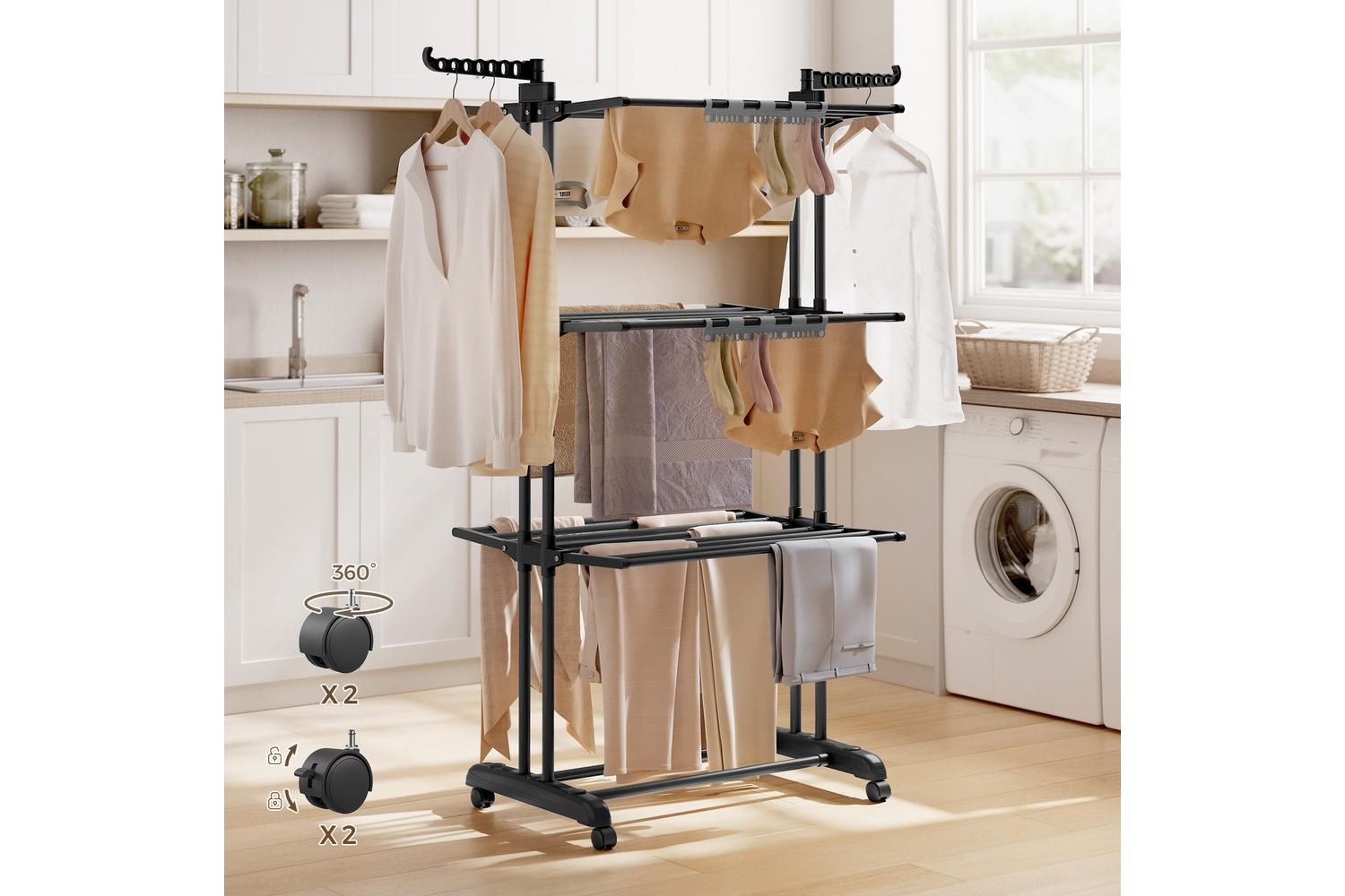 Clothes Drying Rack | Clothes Storage | Stainless Steel | Large-4
