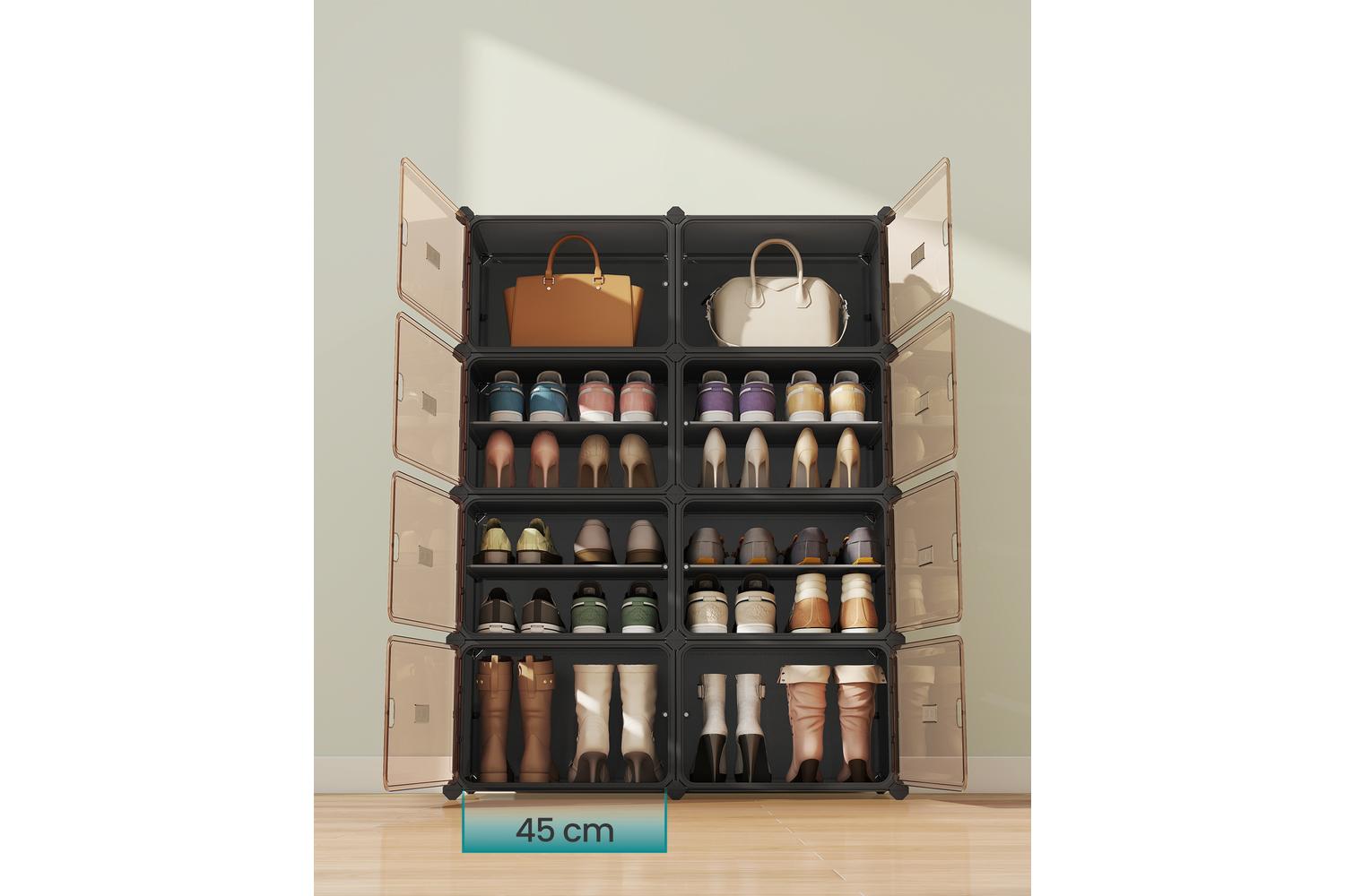 Shoe Rack | Storage Unit | Plastic And Steel | 2 Tier-2