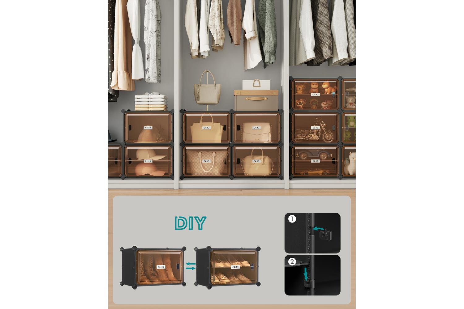 Shoe Rack | Storage Unit | Plastic And Steel | 2 Tier-3