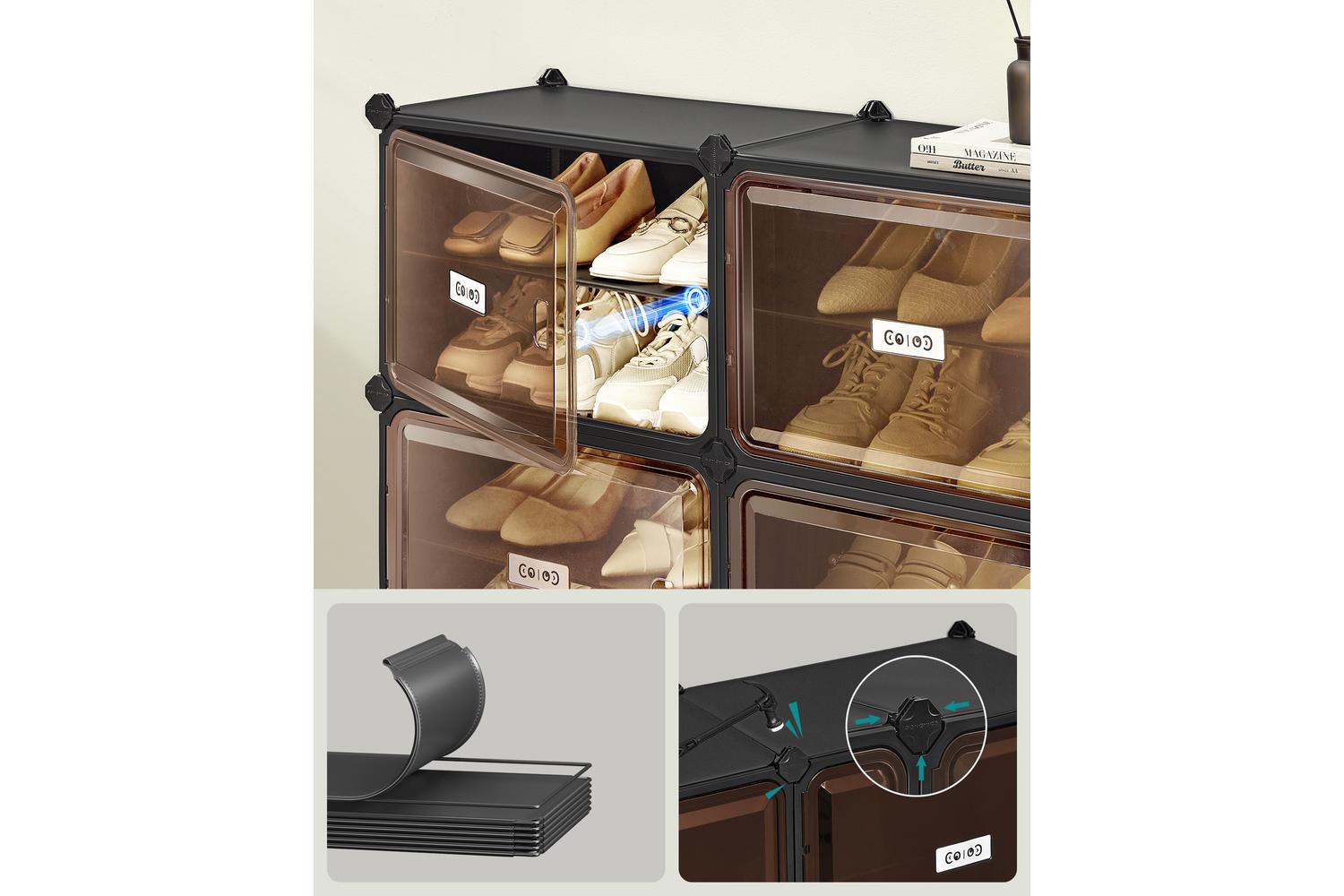 Shoe Rack | Storage Unit | Plastic And Steel | 2 Tier-4