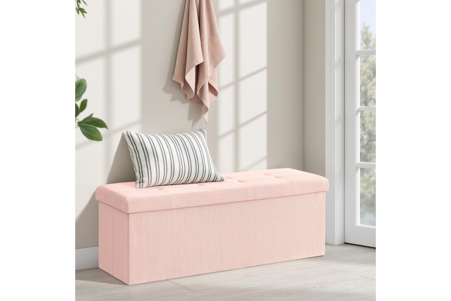 Storage Ottoman | Storage Bench | Corduroy | 110 X 38 Cm-3