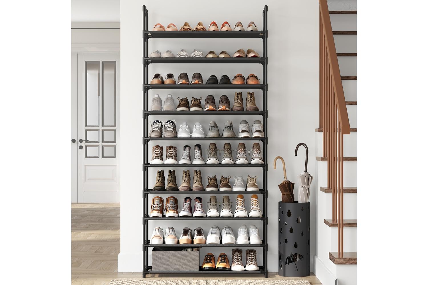 Shoe Rack | Storage Organiser | Non-woven Fabric & Metal | Tall-3