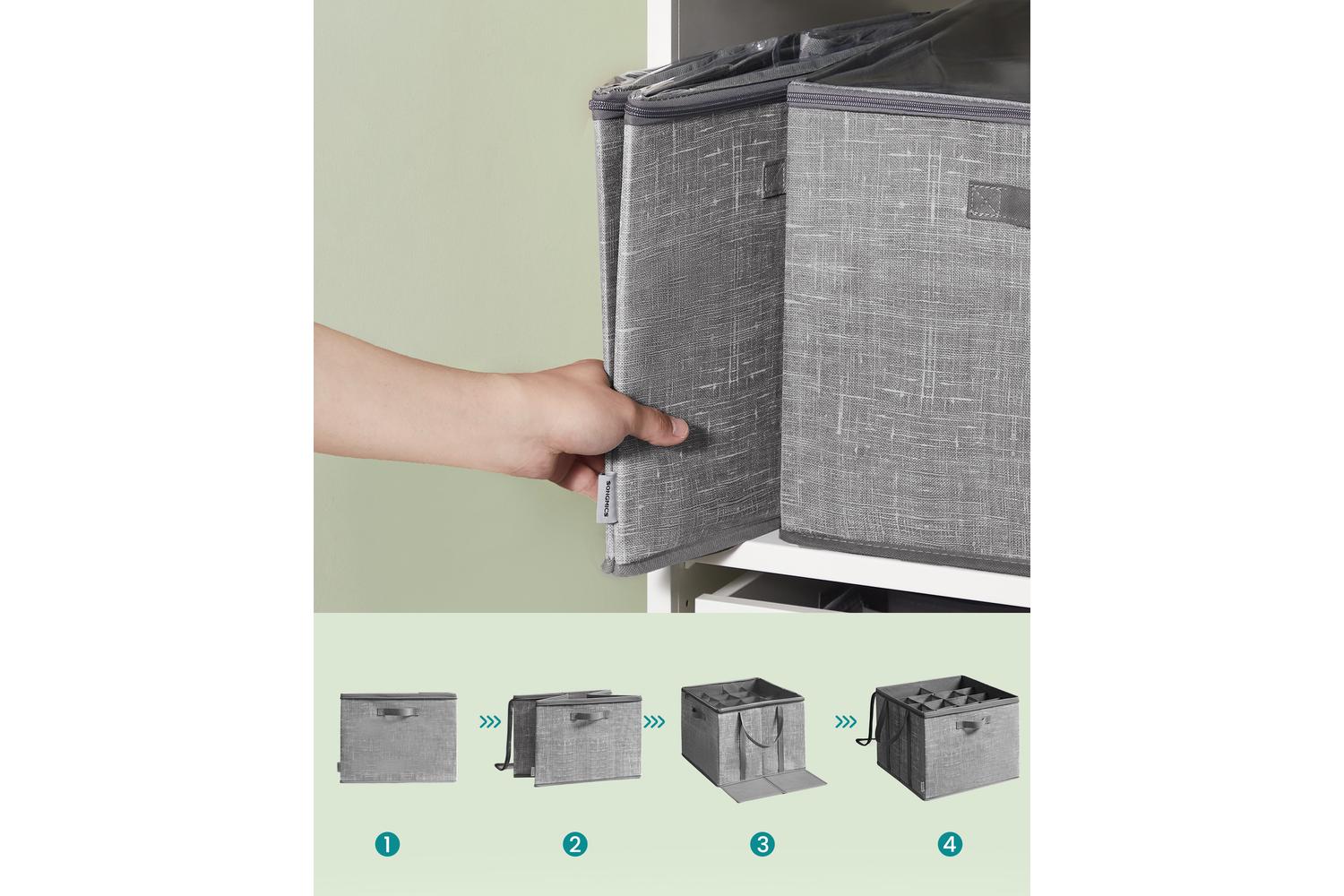 Shoe Organizer | Storage Box | Non-woven Fabric | 42 X 42 X 31.7 Cm-4