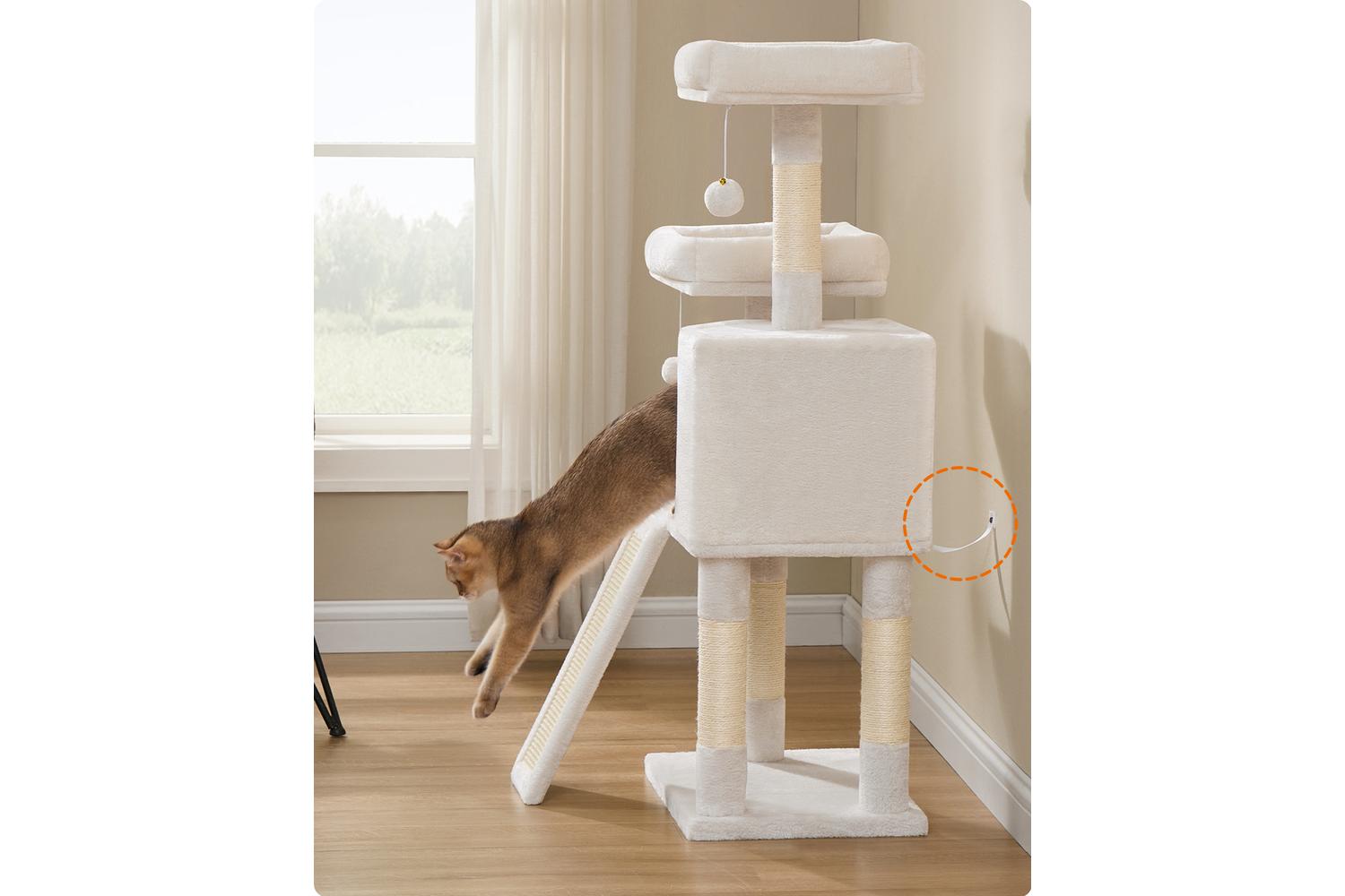 Cat Tree | Cat Tower | Particleboard Plush Sisal | 115 Cm-5